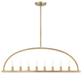 Abbott 8-Light Traditional Chandelier, Vibrant Gold