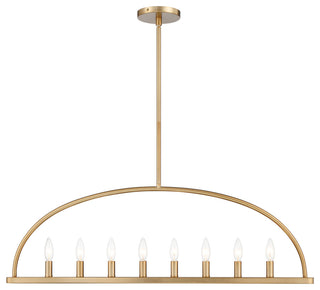 Abbott 8-Light Traditional Chandelier, Vibrant Gold