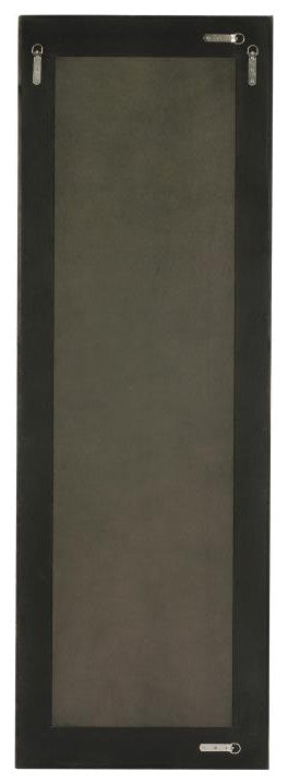 Graham 22x65 Full Length Mirror, Wall Mounted or Wall Leaning, Solid Wood Frame, Dark Brown