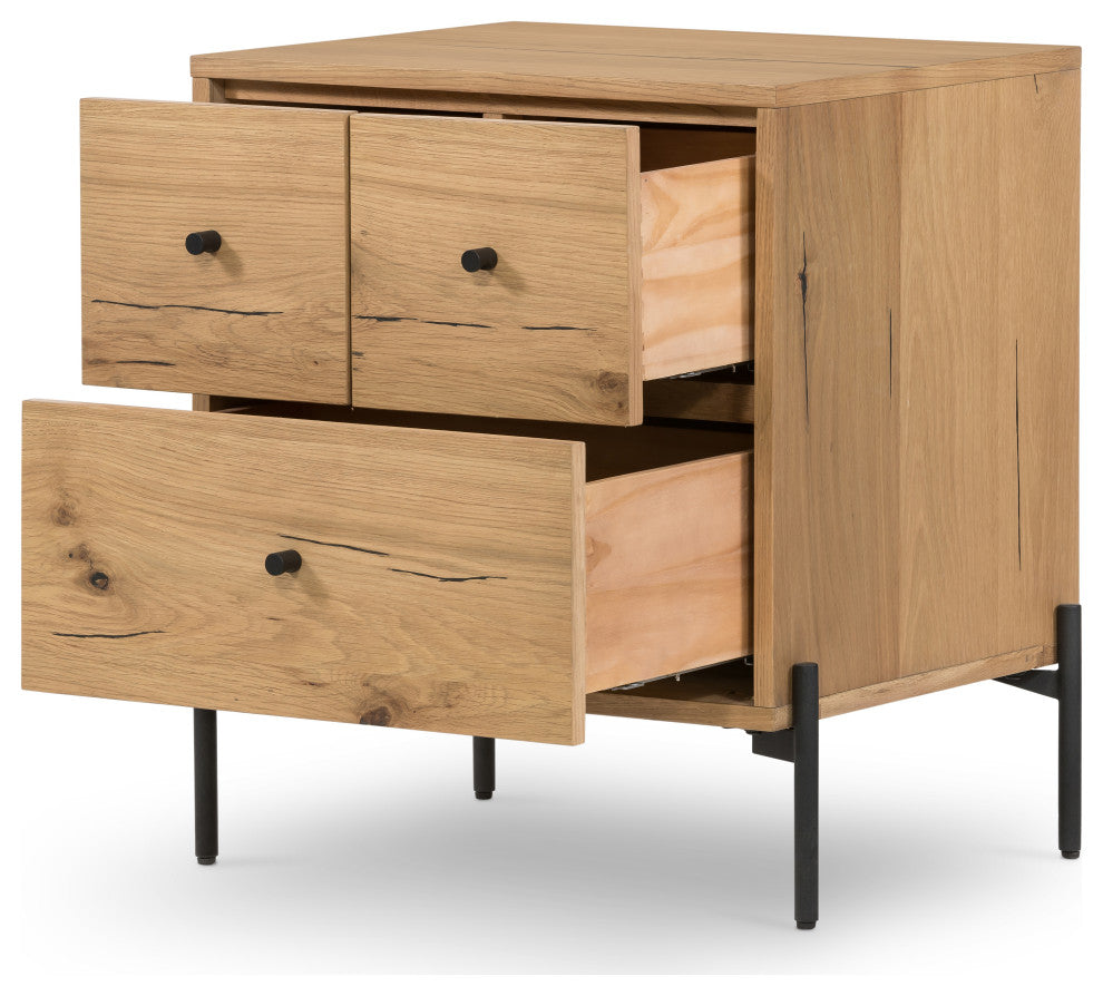 Eaton Nightstand-Light Oak Resin