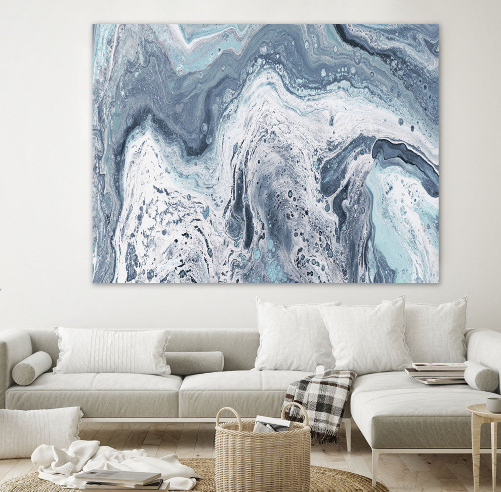 Calm Sea Abstract - 72 x 54 by Julie DeRice