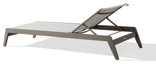 Graphite Aluminum Frame Sun Lounger, Andrew Martin Harlyn
