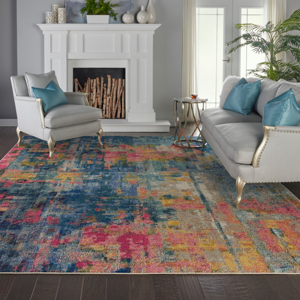 Nourison Celestial Colorful Modern Rug, 9'x12'