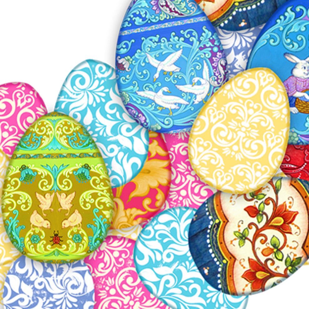 Easter Eggs Wreath Door Hanger