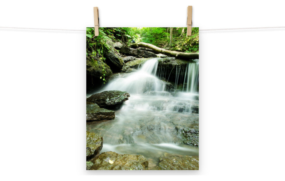 Pixley Falls 2 Landscape Photo, Waterfall Unframed Wall Art Print, 11" X 14"