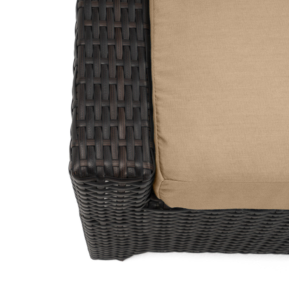Deco 5 Piece Sunbrella Outdoor Patio Love and Motion Club Fire Set, Maxim Beige