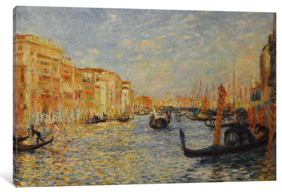 "Grand Canal Venice" by Pierre-Auguste Renoir, 40x26x1.5"