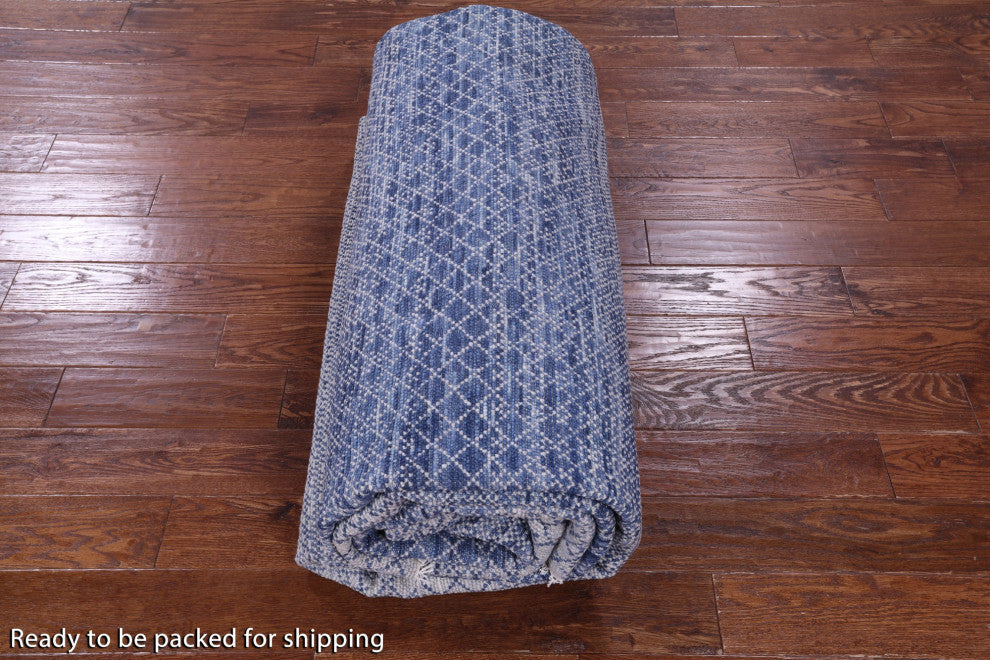 9' 11" X 14' 2" Savannah Grass Hand Knotted Wool Rug - Q13216