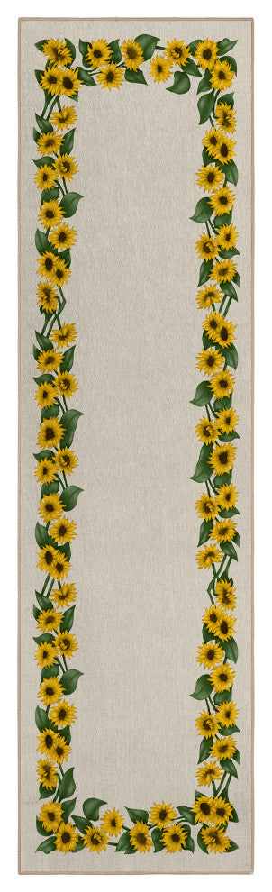 Indoor/Outdoor Kendall KE17 Beige Machine Washable 2'3" x 7'6" Runner Rug