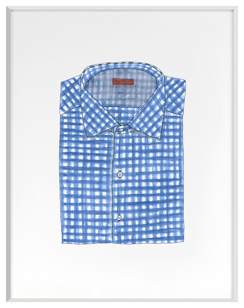 Shirt 3 Fine Art Print, White, 37"x29"