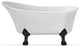 55" Streamline NPT9346BL-BL Clawfoot Tub With Internal Drain