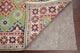 Hand-Knotted Pakistani Kazak Traditional Oriental Area Rug, Green, 4'1"X2'8"