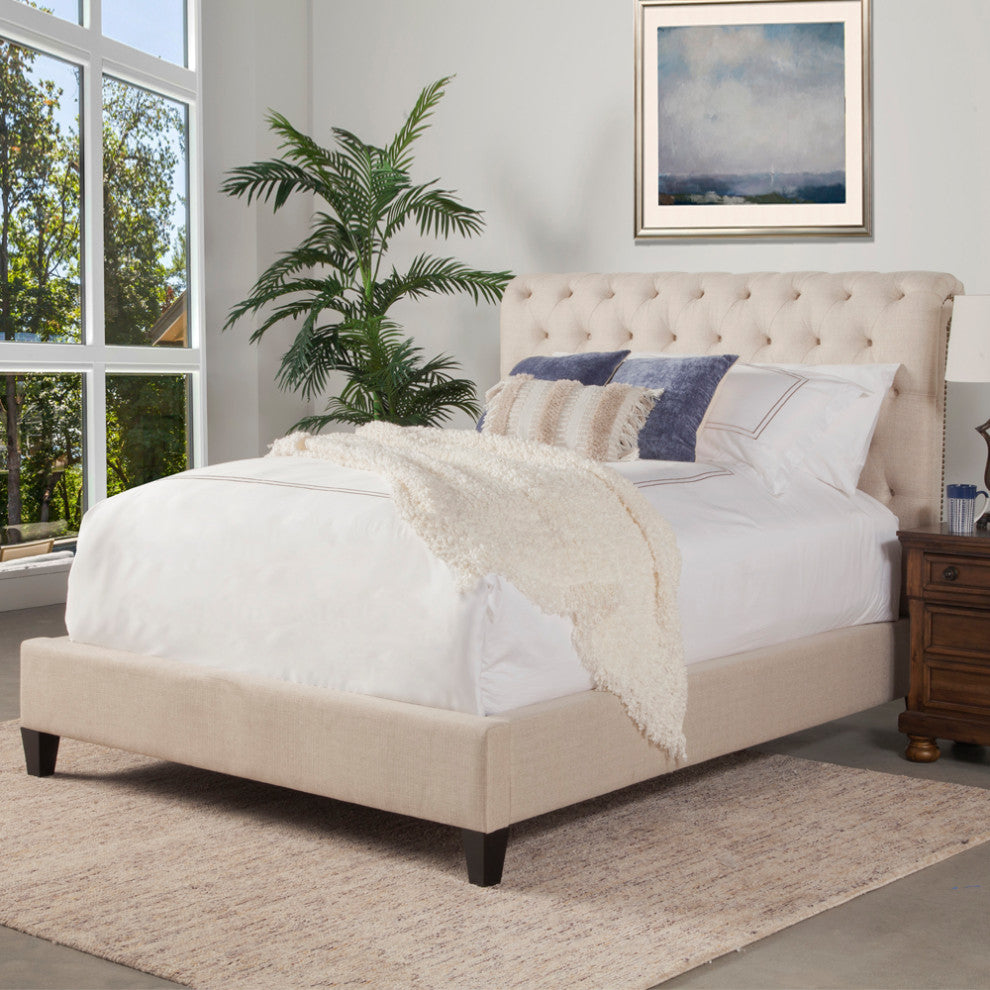 Parker Living Sleep Cameron Bed, Downy Natural, Queen
