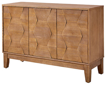 45" 3 Doors Storage, Wide Sideboard Cabinet, Seadrift