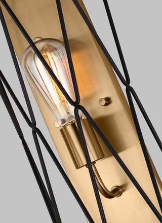 Zarra One Light Wall / Bath Sconce, Satin Brass