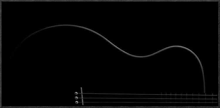 "Curves" Framed Canvas Giclee by Nadav Jonas, 31x15"
