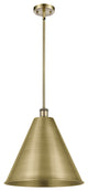 Ballston Cone Pendant, Antique Brass