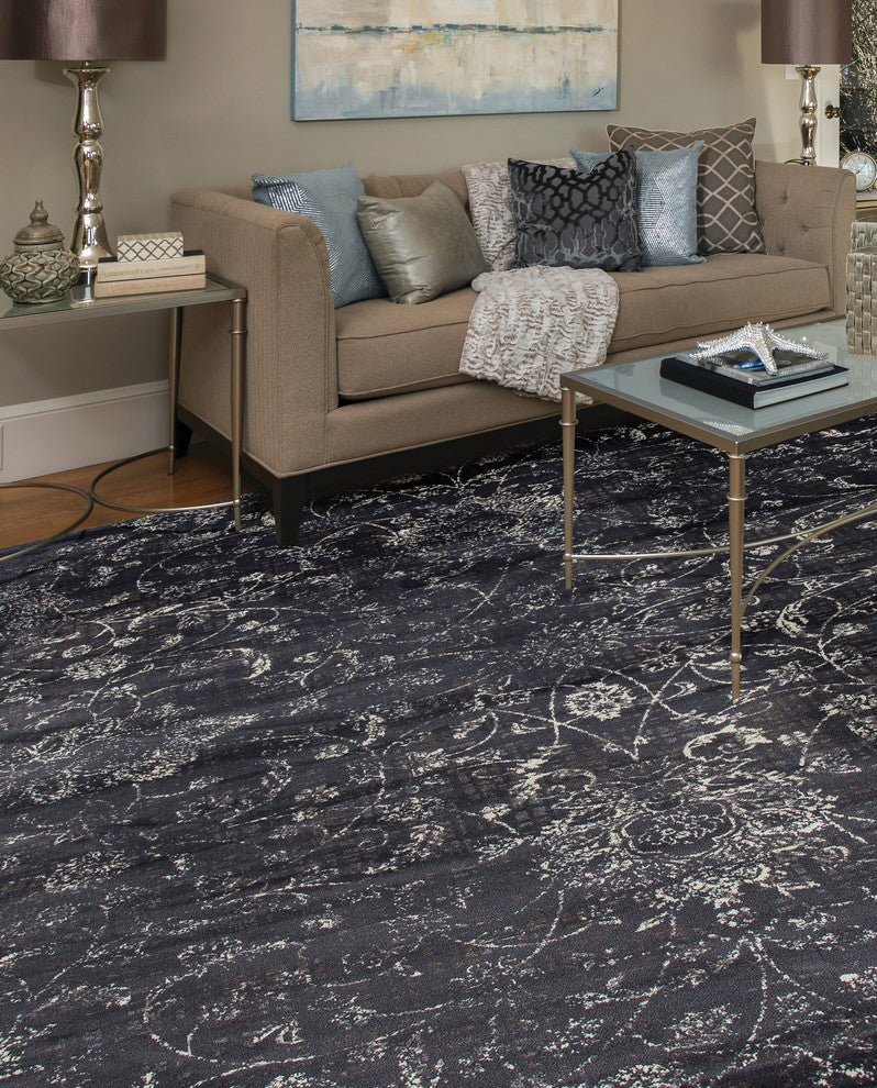 Karelia Ethereal Steel Gray 6'7"x9'6" Area Rug