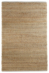 Indigo Stitching Organic Jute Area Rug, 9'x12'