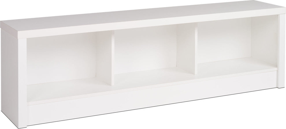Prepac Calla Storage Bench in White Laminate