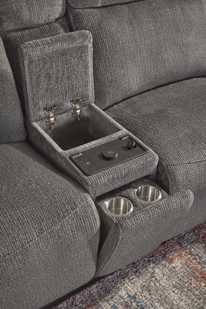 Parker Living Alpine 6 Piece Power Reclining Sectional, Airy Midnight