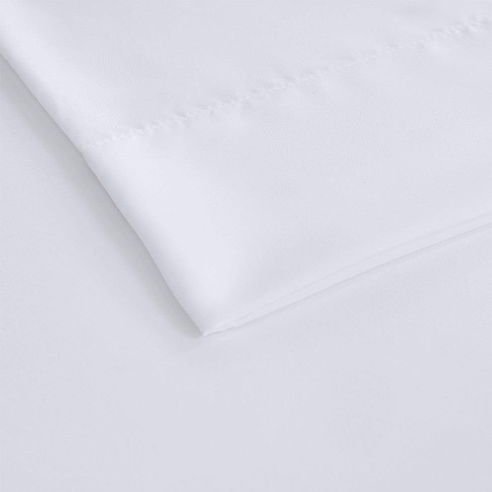 Sleep Philosophy Smart Cool Microfiber Sheet Set, White