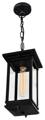 Oakwood 1 Light Outdoor Black Pendant