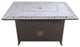 AZ Patio Heaters Scroll Design 50" Rectangular LP Fire Pit Table