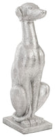 Grayhound Resin Figurine, Silver Leaf