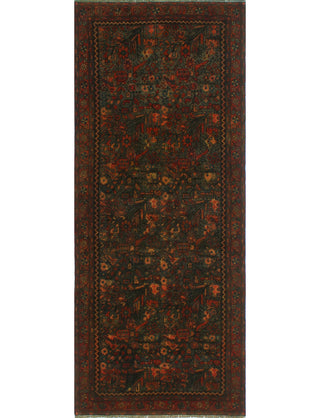 Semi Antique Camdyn Gray/Charcoal Runner, 3'9x9'0
