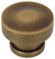 Cosmas 704BAB Brushed Antique Brass Round Contemporary Cabinet Knob, Set of 10
