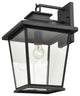 1 Light 11 in. Powder Coat Black Outdoor