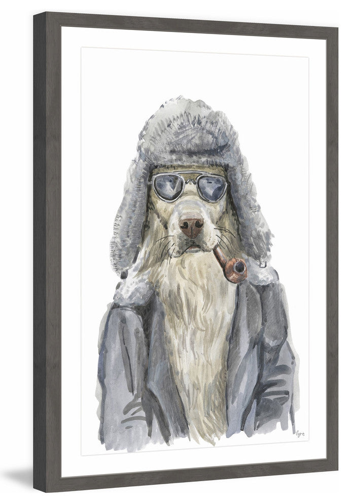 "Alaskan Dog" Framed Painting Print, 16"x24"