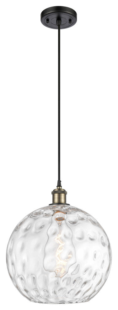 Innovations 516-1P-BAB-G1215-12 1-Light Mini Pendant, Black Antique Brass
