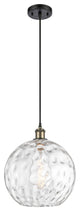 Innovations 516-1P-BAB-G1215-12 1-Light Mini Pendant, Black Antique Brass