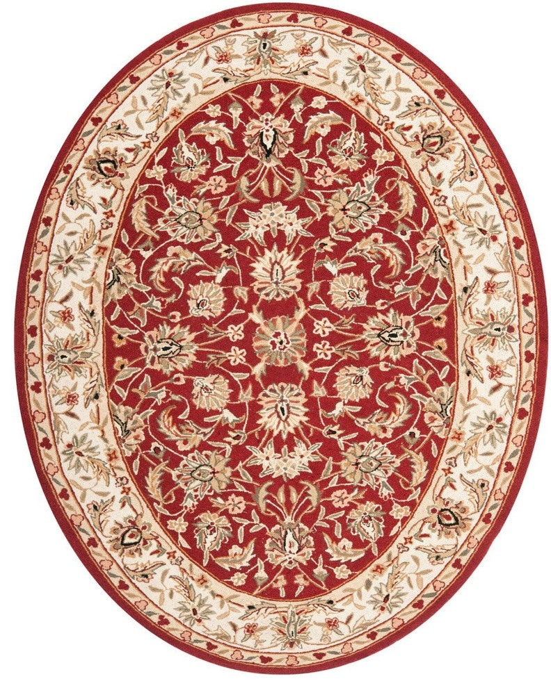 Safavieh Chelsea hk78b Rug, Burgundy/Ivory, 2'6"x12'0" Runner
