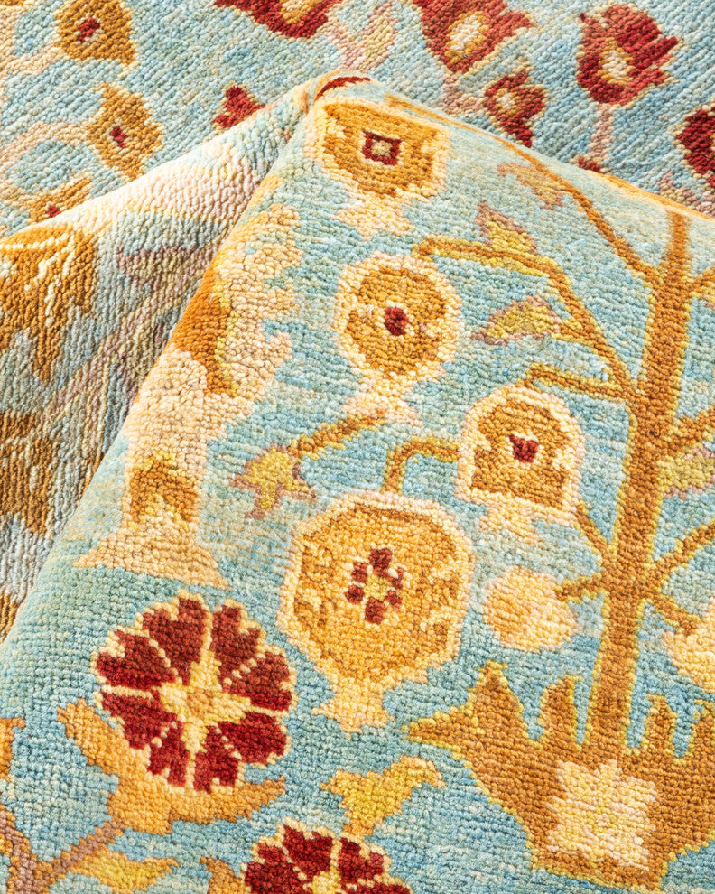 ECLECTIC, Hand Knotted Area Rug 9' 2" X 6' 2"