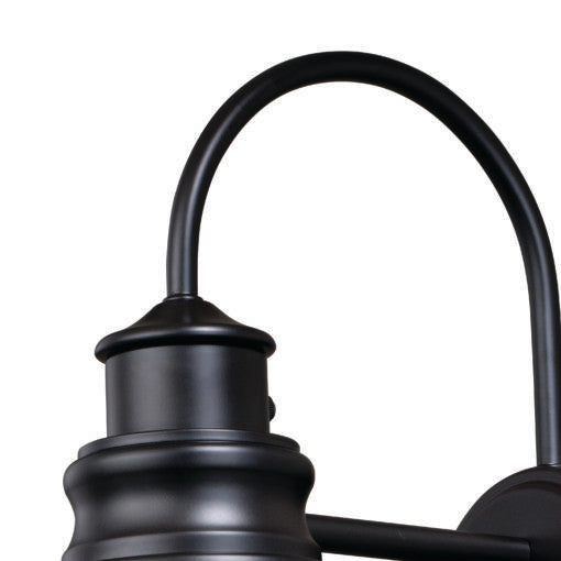 Delano 11-in Outdoor Wall Light Oil Burnished Bronze and Light Gold