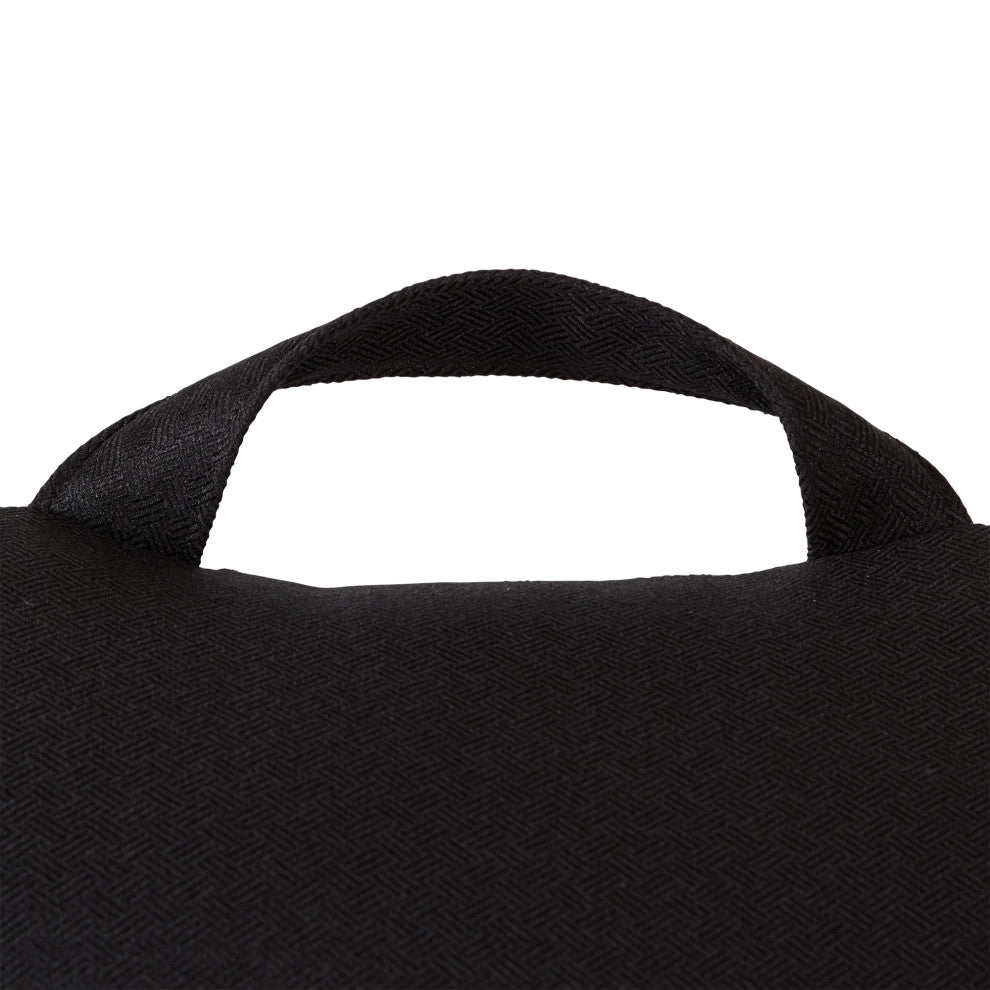 Greendale Home Fashions Jumbo Bed Rest Pillow, Black