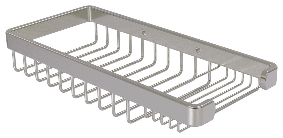 Combination Shower Basket, Satin Nickel