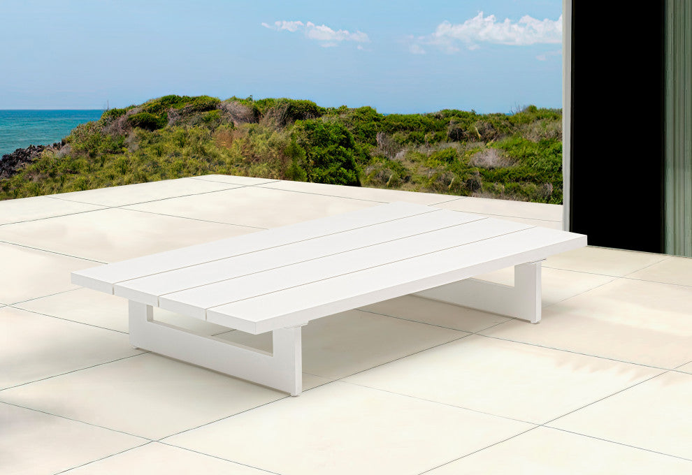 Maldives Outdoor Patio Coffee Table, White