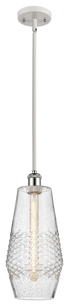Innovations 516-1S-WPC-G684-7-LED 1-Light Mini Pendant, White, Polished Chrome