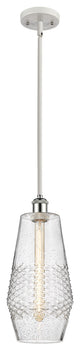 Innovations 516-1S-WPC-G684-7-LED 1-Light Mini Pendant, White, Polished Chrome
