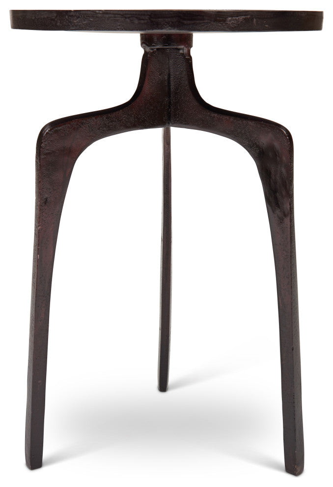 Vinya End Table, Raw Bronze