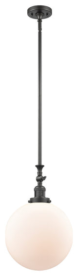 Beacon Mini Pendant, Oil Rubbed Bronze, Matte White