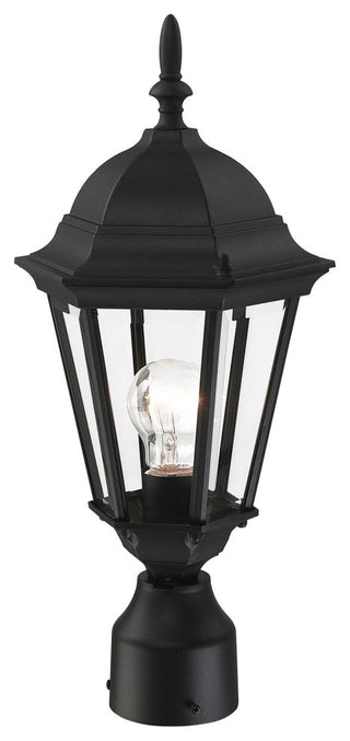 Textured Black Traditional, Historical, Outdoor Post Top Lantern