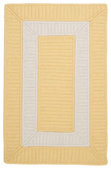 Colonial Mills Rope Walk CB90 Yellow Indoor/Outdoor Area Rug, Rectangular 2'x3'