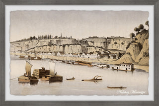 "Natchez MS" Framed Painting Print, 30x20