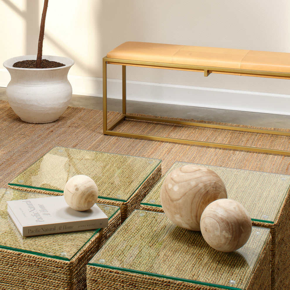 Malibu Wood Balls, Natural Wood, 3-Piece Set