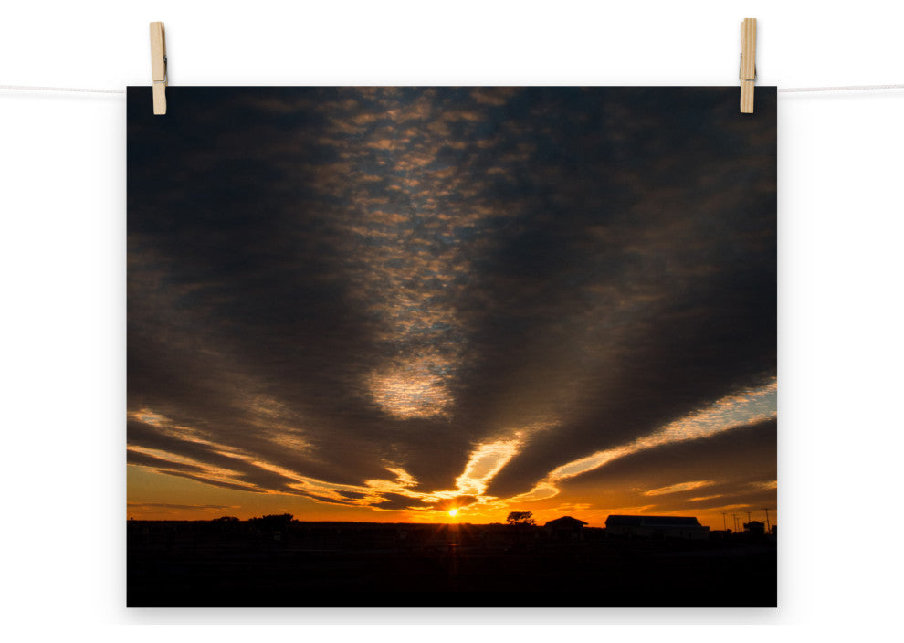 Sunset Indian River Inlet Landscape Photo Unframed Wall Art Print, 16" X 20"